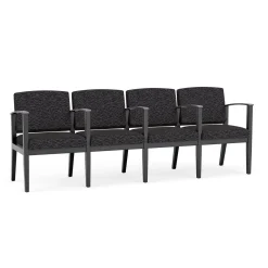 Mason Street Wood 4 Seat Sofa with Center Arms in Standard Upholstery