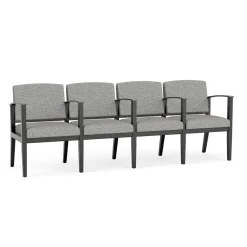 Mason Street Wood 4 Seat Sofa with Center Arms in Standard Upholstery