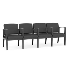 Mason Street Wood 4 Seat Sofa with Center Arms in Standard Upholstery