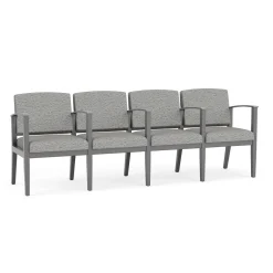 Mason Street Wood 4 Seat Sofa with Center Arms in Standard Upholstery