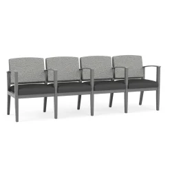 Mason Street Wood 4 Seat Sofa with Center Arms in Standard Upholstery