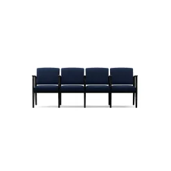 Mason Street Wood 4 Seat Sofa with Center Arms in Standard Upholstery