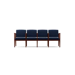 Mason Street Wood 4 Seat Sofa with Center Arms in Standard Upholstery
