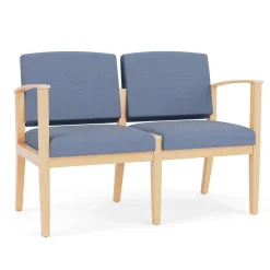 Mason Street Wood 2 Seat Sofa in Premium Upholstery