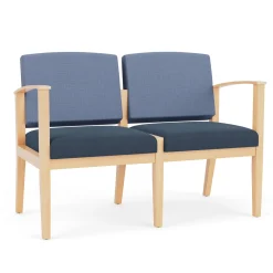 Mason Street Wood 2 Seat Sofa in Premium Upholstery