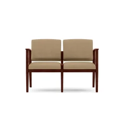 Mason Street Wood 2 Seat Sofa in Premium Upholstery