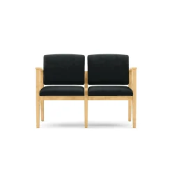 Mason Street Wood 2 Seat Sofa in Premium Upholstery