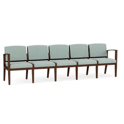 Mason Street Wood 5 Seat Sofa in Premium Upholstery