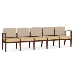Mason Street Wood 5 Seat Sofa in Premium Upholstery
