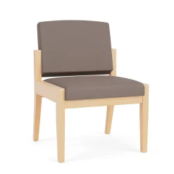 Mason Street Wood Armless Guest Chair in Standard Upholstery