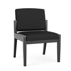 Mason Street Wood Armless Guest Chair in Standard Upholstery