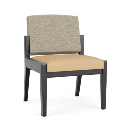 Mason Street Wood Armless Guest Chair in Standard Upholstery
