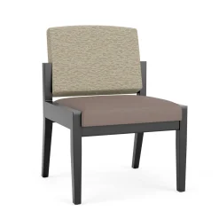 Mason Street Wood Armless Guest Chair in Standard Upholstery
