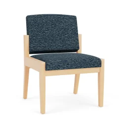 Mason Street Wood Armless Guest Chair in Standard Upholstery