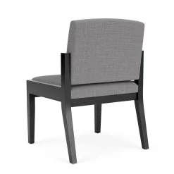 Mason Street Wood Armless Guest Chair in Premium Upholstery