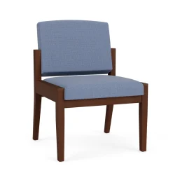 Mason Street Wood Armless Guest Chair in Premium Upholstery