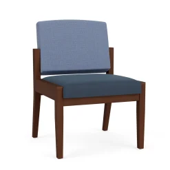 Mason Street Wood Armless Guest Chair in Premium Upholstery