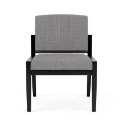 Mason Street Wood Armless Guest Chair in Premium Upholstery
