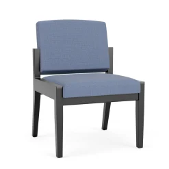 Mason Street Wood Armless Guest Chair in Premium Upholstery
