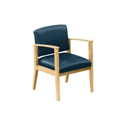 Mason Street Wood Guest Chair in Premium Upholstery