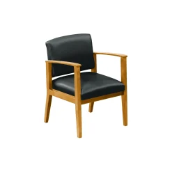 Mason Street Wood Guest Chair in Premium Upholstery