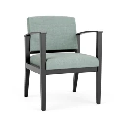 Mason Street Wood Guest Chair in Premium Upholstery