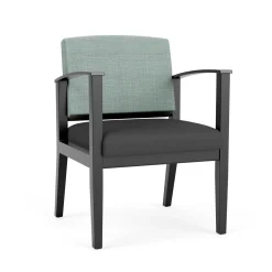 Mason Street Wood Guest Chair in Premium Upholstery