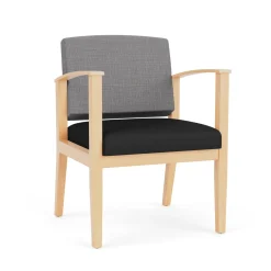 Mason Street Wood Guest Chair in Premium Upholstery