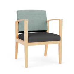 Mason Street Wood Guest Chair in Premium Upholstery