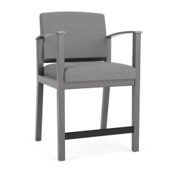Mason Street Wood Hip Chair in Premium Upholstery
