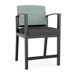 Mason Street Wood Hip Chair in Premium Upholstery