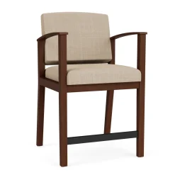 Mason Street Wood Hip Chair in Premium Upholstery