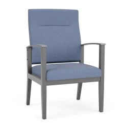 Mason Street Wood Oversize Patient Chair in Premium Upholstery