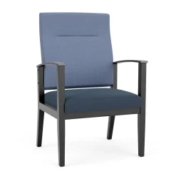 Mason Street Wood Oversize Patient Chair in Premium Upholstery