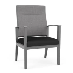 Mason Street Wood Oversize Patient Chair in Premium Upholstery