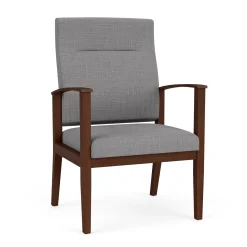 Mason Street Wood Oversize Patient Chair in Premium Upholstery