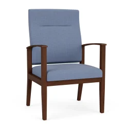 Mason Street Wood Oversize Patient Chair in Premium Upholstery