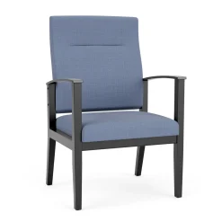 Mason Street Wood Oversize Patient Chair in Premium Upholstery