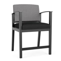 Mason Street Wood Oversize Hip Chair in Premium Upholstery