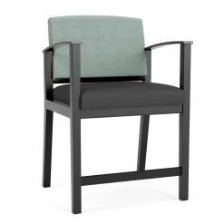 Mason Street Wood Oversize Hip Chair in Premium Upholstery