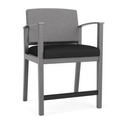 Mason Street Wood Oversize Hip Chair in Premium Upholstery