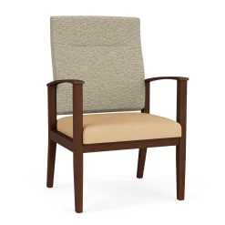 Mason Street Wood Oversize Patient Chair in Standard Upholstery