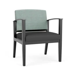 Mason Street Wood Oversized Guest Chair in Premium Upholstery