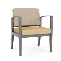 Mason Street Wood Oversized Guest Chair in Premium Upholstery