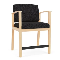 Mason Street Wood Oversized Hip Chair in Standard Upholstery