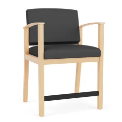 Mason Street Wood Oversized Hip Chair in Standard Upholstery