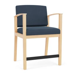 Mason Street Wood Oversized Hip Chair in Standard Upholstery