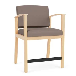 Mason Street Wood Oversized Hip Chair in Standard Upholstery