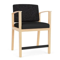 Mason Street Wood Oversized Hip Chair in Standard Upholstery