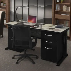 Merit Double Pedestal Desk - 60"W x 24"D